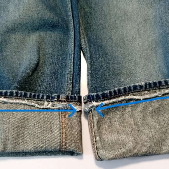 Diesel Industry Jeans Mens  Regular Straight Leg Blue Fading Whiskering SZ 30 - Picture 15 of 16